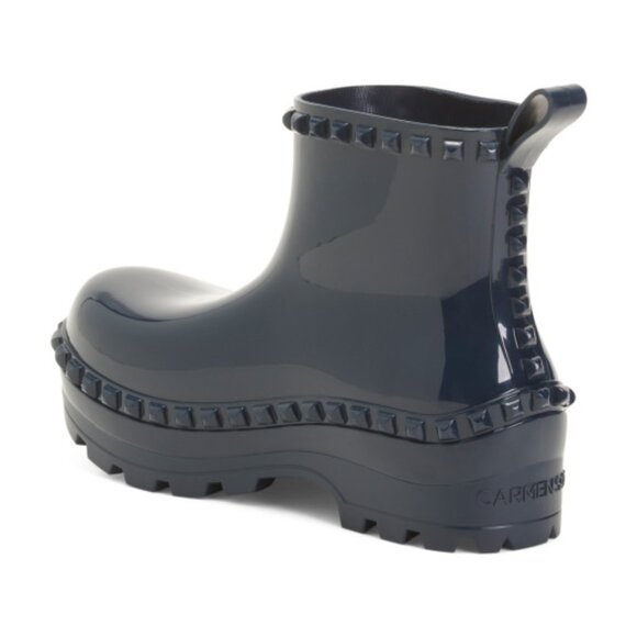 NEW CARMEN SOL Made In Italy Graziano Jelly Studded Boots FOR women 1125 10m5 - Picture 3 of 4